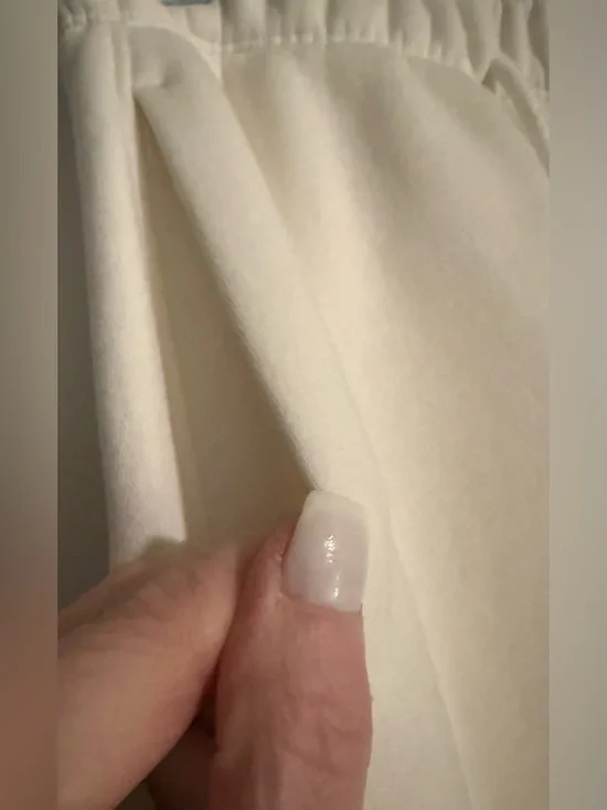 NWT ZARA Cream Sweatshirt & Wide-Leg Sweatpants Set - Size Small - Oversized - Picture 5 of 12